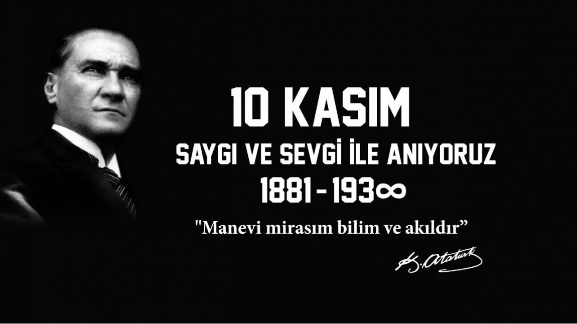 Cumhuriyetimizin kurucusu Gazi Mustafa Kemal'i, ebediyete irtihalinin 82. yıl dönümünde saygı ve rahmetle yâd ediyoruz.
